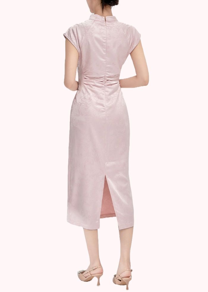 Cap Sleeves Midi Cheongsam