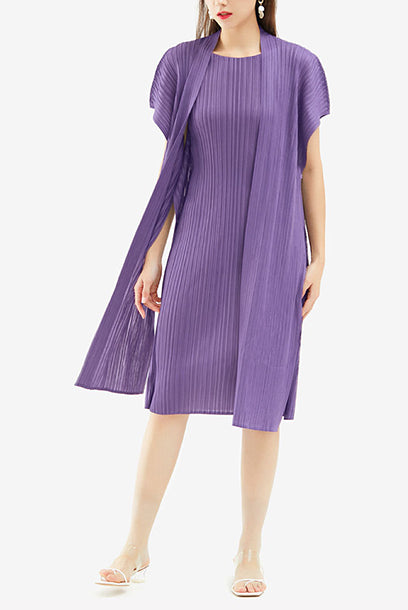 Pleats Please Cap Sleeves Dress