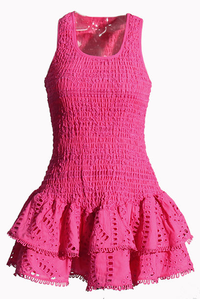 Broderie Mini Dress