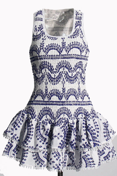 Broderie Mini Dress
