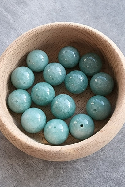 Cheongsam 旗袍 Emerald Green Chalcedony Stone Beads Knot Buttons