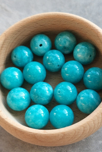 Cheongsam 旗袍 Blue Amazonite Stone Beads Knot Buttons