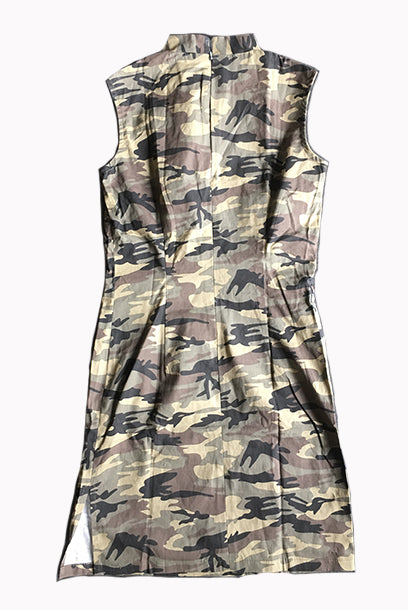 Sleeveless Camouflage Cheongsam Qipao