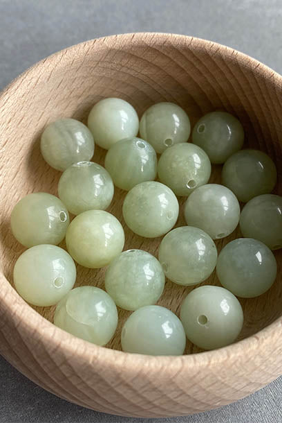 Cheongsam 旗袍 Light Green Jade Beads Knot Buttons