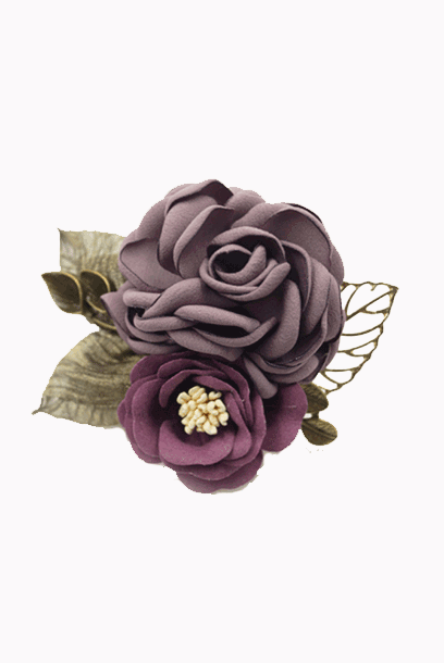 Handmade Floral Brooch Hair Clip