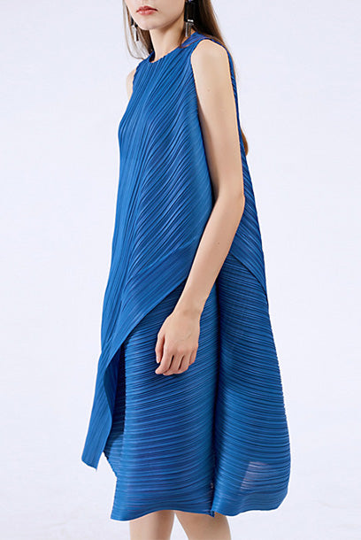 Pleats Please Asymmetrical Dress