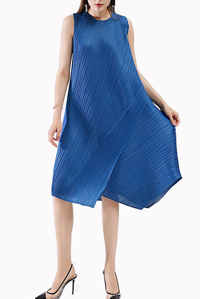 Pleats Please Asymmetrical Dress