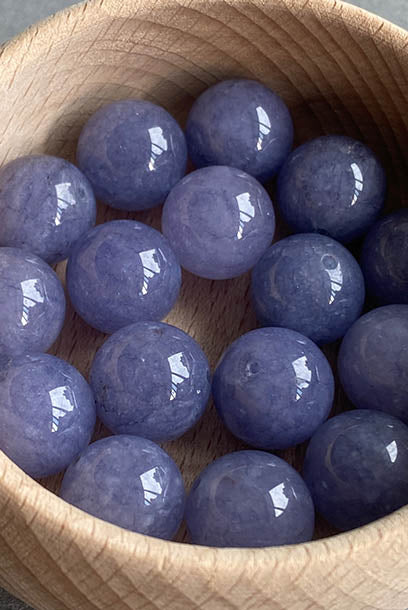 Cheongsam 旗袍 Purple Indigo Stone Jade Beads Knot Buttons