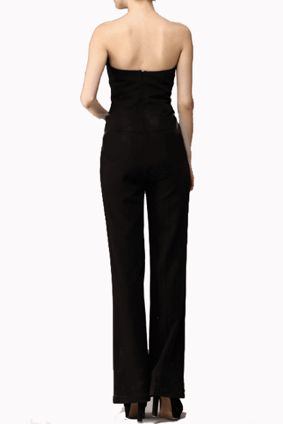 Strapless Asymmetrical Playsuit