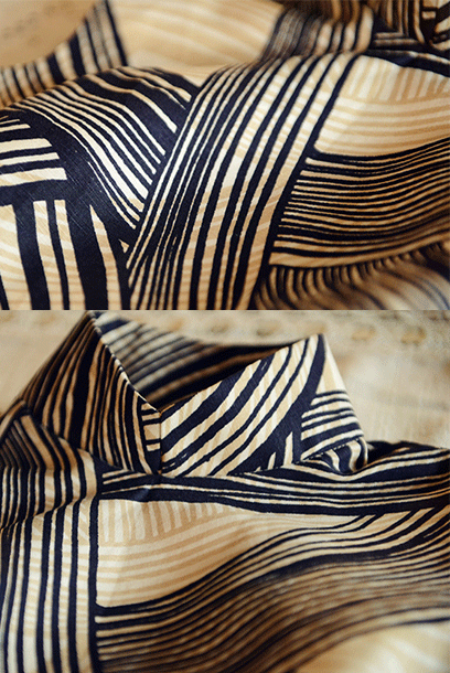 Sleeveless Geometric Printed Midi Cheongsam