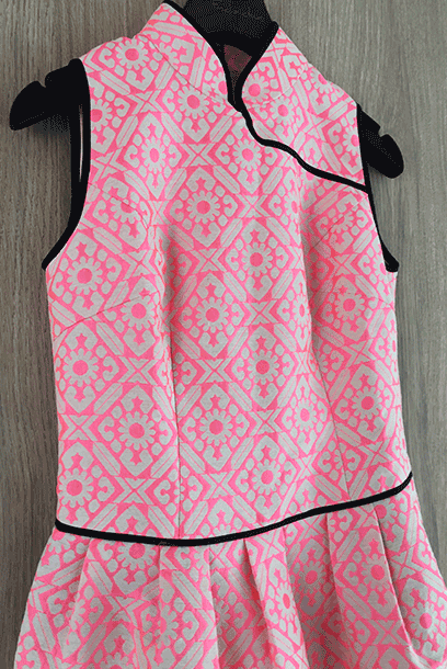 Purple Cloud Poofy Goofy Cheongsam Qipao
