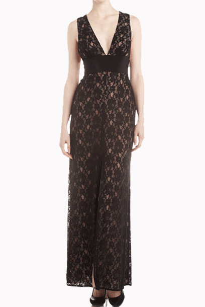 BCBG Serafina Lace Petite Evening Gown Frockalicious. UEN.53293216A