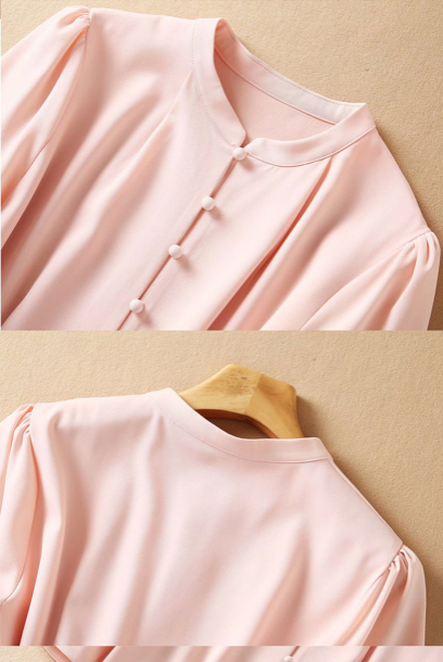 Short Sleeves Pink Middleton Dress