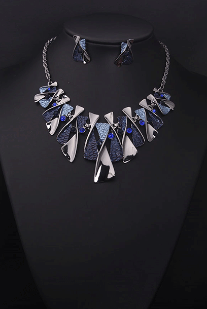 Chunky Statement Necklace & Ear Ring Set