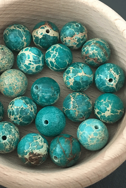 Cheongsam 旗袍 Jade Green Imperial Gemstone Beads Knot Buttons