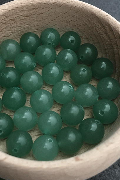 Cheongsam 旗袍 Natural Imperial Green Aventurine Gemstone Beads Knot Buttons