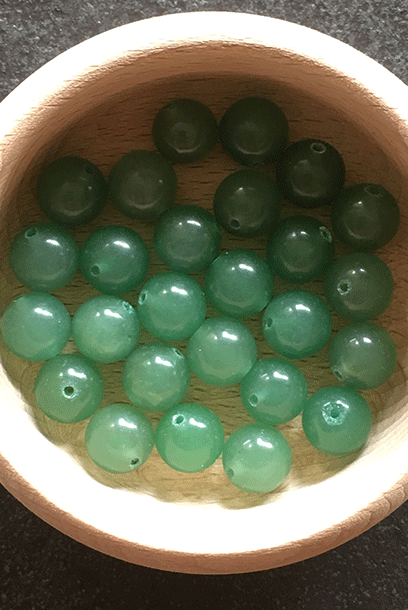 Cheongsam 旗袍 Natural Imperial Green Aventurine Gemstone Beads Knot Buttons