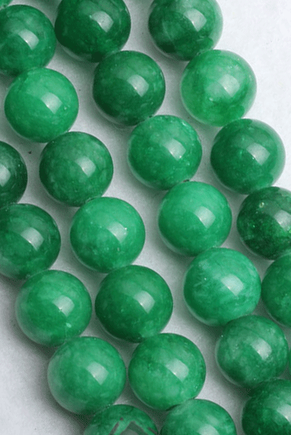 Cheongsam 旗袍 Natural Emerald Green Chalcedony Jadeite Gemstone Beads Knot Buttons