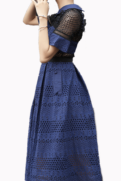 Raglan Sleeves Midi Dress