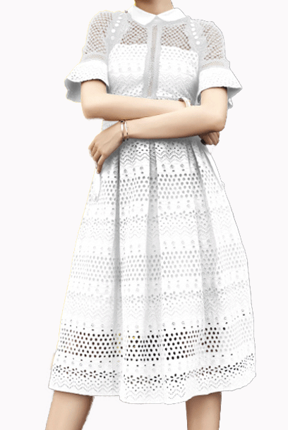 Raglan Sleeves Midi Dress