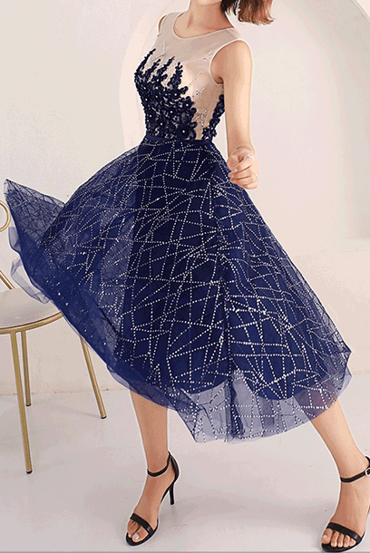 Sleeveless Sequin Cocktail Dress