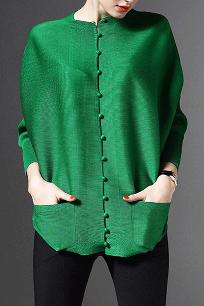 Long Sleeves Pleats Please Blouse