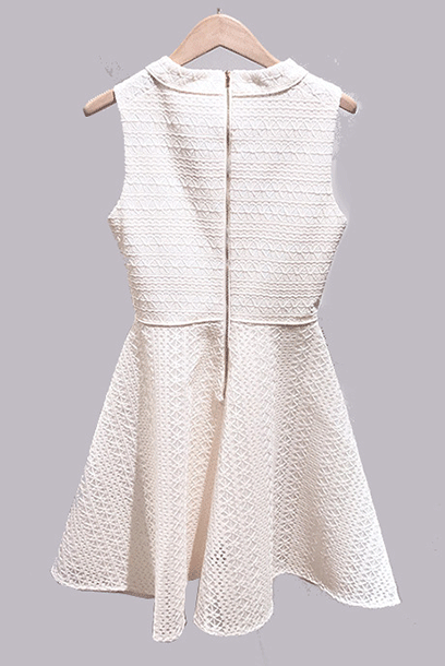 Sleeveless Lace Mini Dress