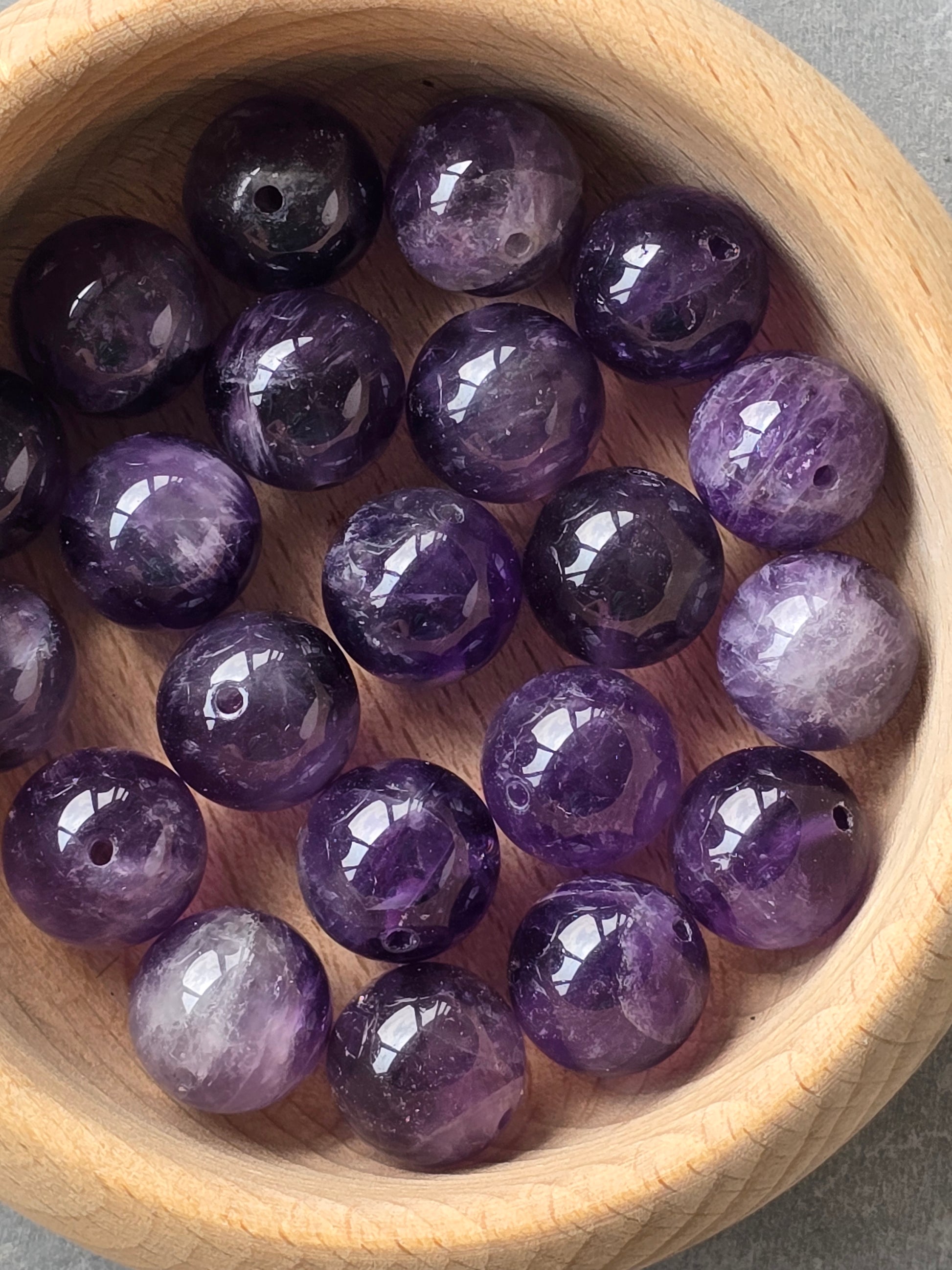 Cheongsam 旗袍 Purple Amethyst Crystal Beads Knot Buttons