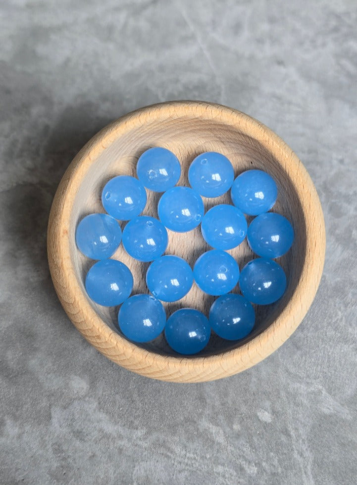 Cheongsam 旗袍 Aquamarine Blue Stone Beads Knot Buttons