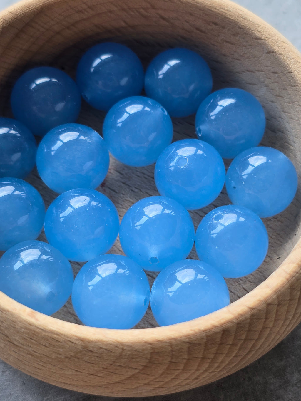 Cheongsam 旗袍 Aquamarine Blue Stone Beads Knot Buttons