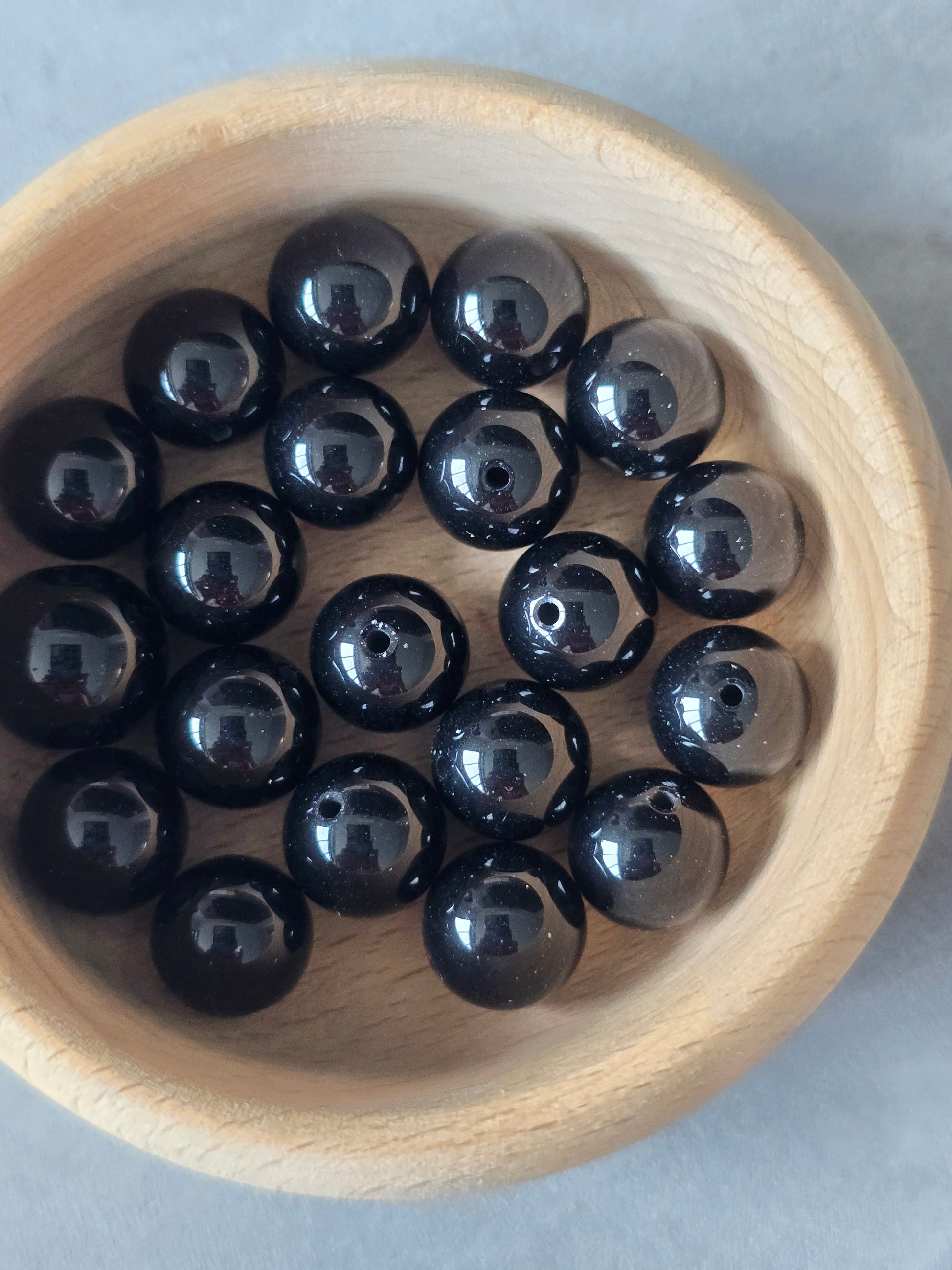 Cheongsam 旗袍 Natural Black Gemstone Beads Knot Buttons