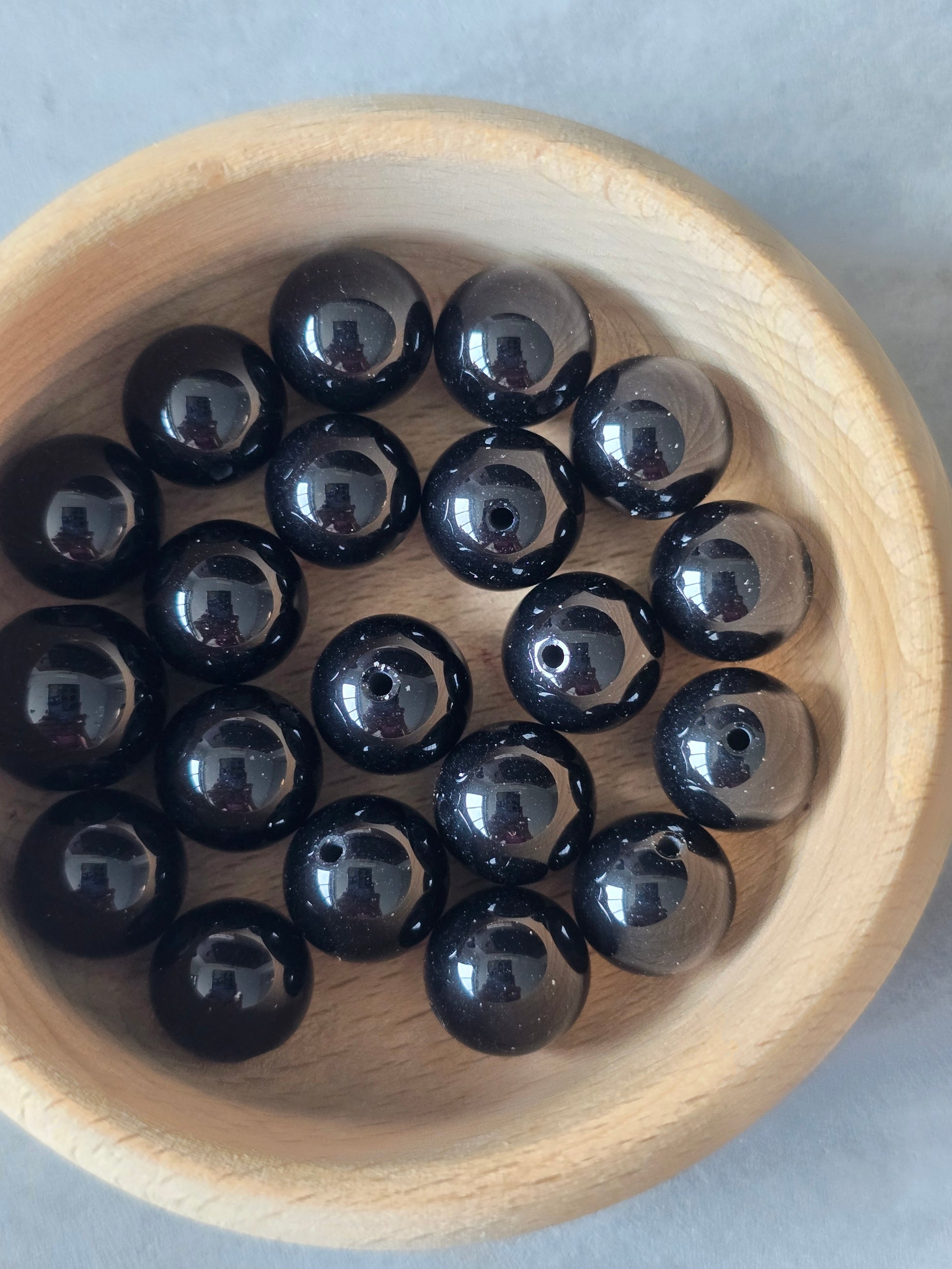 Cheongsam 旗袍 Natural Black Gemstone Beads Knot Buttons