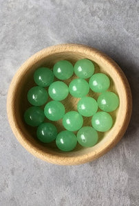 Cheongsam 旗袍 Light Green Chalcedony Gemstone Beads Knot Buttons