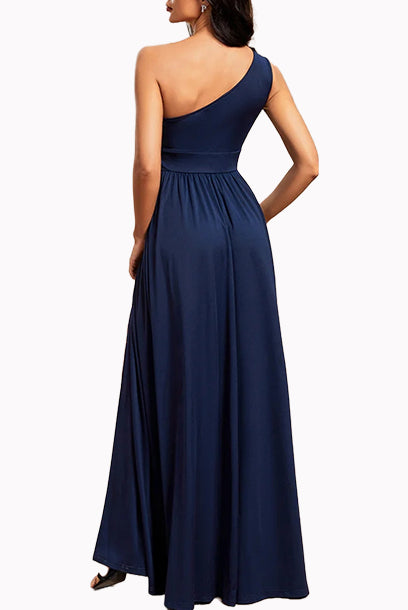 One Shoulder Evening Gown