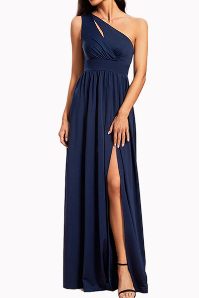 One Shoulder Evening Gown