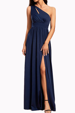 One Shoulder Evening Gown
