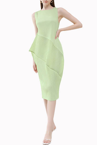 Pleats Please Sleeveless Spike Dress