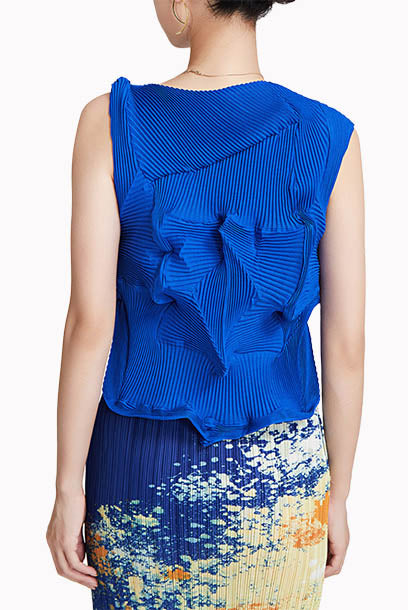 Pleats Please Sleeveless Spike Top
