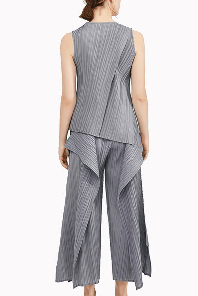 2-Piece Pleats Please Top & Pants