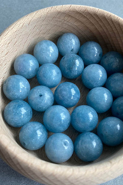 Cheongsam 旗袍 Blue Stone Jade Beads Knot Buttons