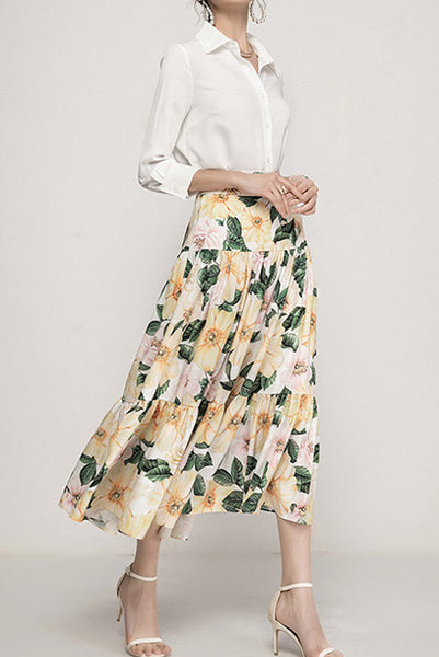 Camellia A-line Skirt