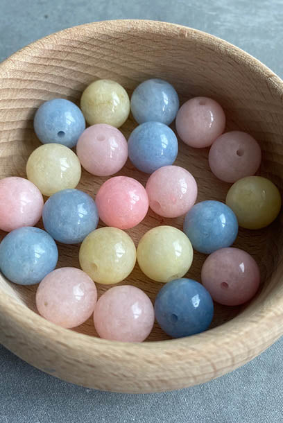 Cheongsam 旗袍 Candy Colours Jade Beads Knot Buttons