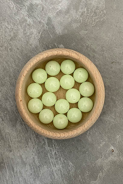 Cheongsam 旗袍 Glow in the Dark Beads Green Knot Buttons