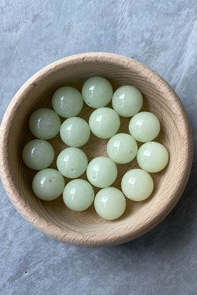 Cheongsam 旗袍 Glow in the Dark Beads Green Knot Buttons