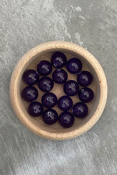 Cheongsam 旗袍 Purple Chalcedony Beads Knot Buttons