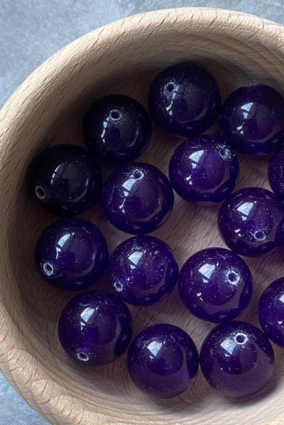 Cheongsam 旗袍 Purple Chalcedony Beads Knot Buttons