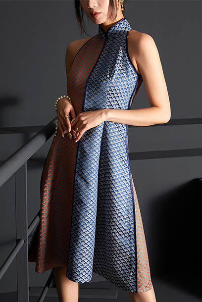 Halter Neck Yin Yang Cheongsam Qipao