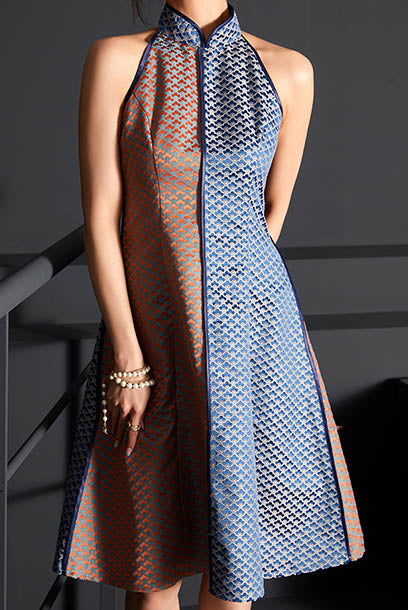 Halter Neck Yin Yang Cheongsam Qipao