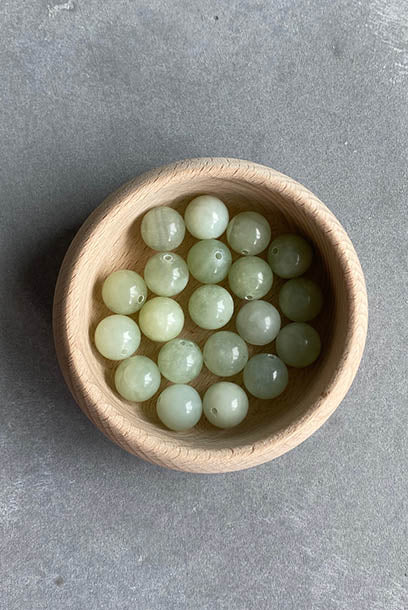 Cheongsam 旗袍 Light Green Jade Beads Knot Buttons