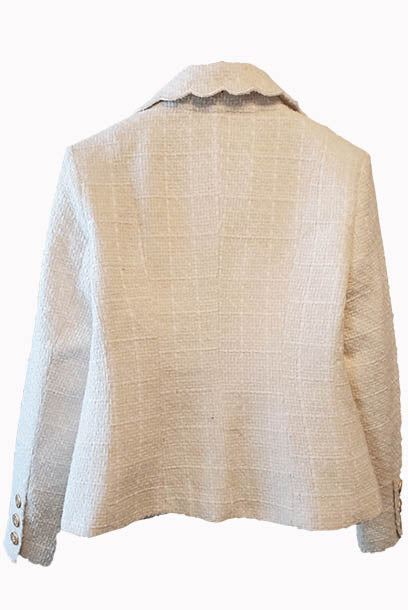 Long Sleeves Blazer Tweed Jacket